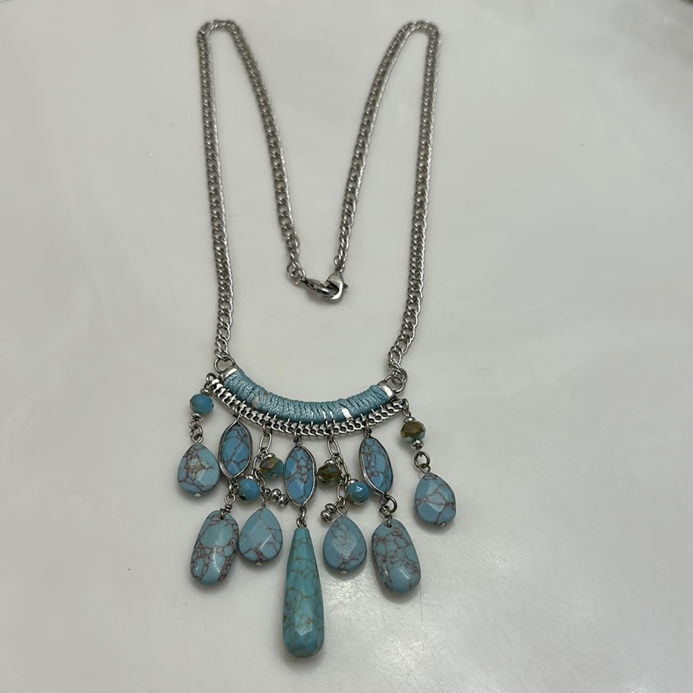 Elegant imitation turquoise Necklace